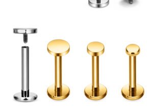 Labret titanio grado implante